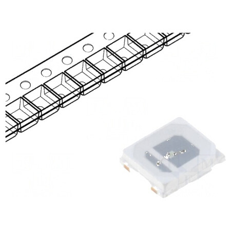 LED SMD 2835 Albastru PLCC2 780-1000mcd 2,8x3,5x0,75mm 120° | Electronic-mag.ro | Componente Electronice