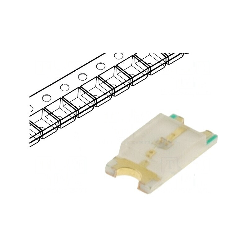 LED SMD 1206 Albastru 160-220mcd 3.2x1.6x0.68mm 120° 20mA | Electronic-mag.ro | Componente Electronice