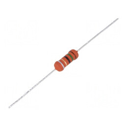 Rezistor metal film THT 15Ω 2W ±10% Ø5x12mm axial | Electronic-mag.ro | Componente Electronice