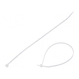 Colier de strângere poliamidă 80N 203mm x 2,5mm naturală | Electronic-mag.ro | Componente Electronice