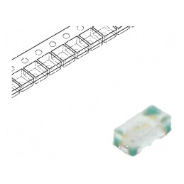 LED SMD 0402 Albastru 12-100mcd 1x0,5x0,4mm 140° 2,6-3,3V | Electronic-mag.ro | Componente Electronice