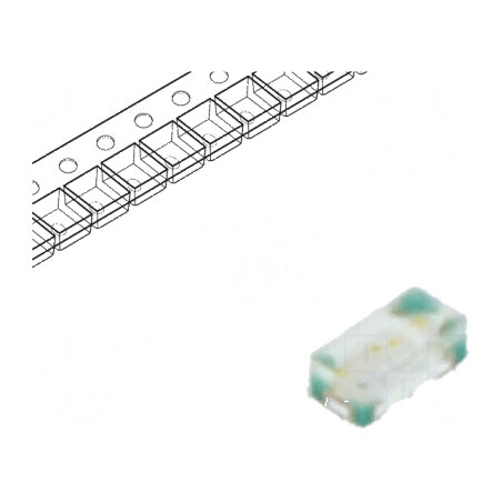 LED SMD 0402 Albastru 12-100mcd 1x0,5x0,4mm 140° 2,6-3,3V | Electronic-mag.ro | Componente Electronice