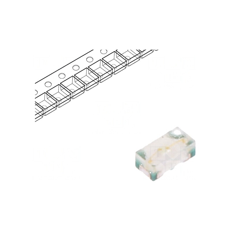 LED SMD 0402 Verde 150-430mcd 1x0,5x0,4mm 140° 2,5-3,3V 5mA | Electronic-mag.ro | Componente Electronice