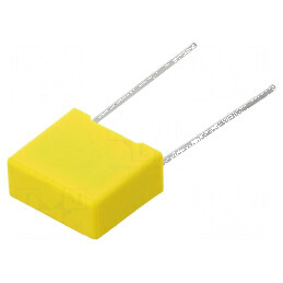 Condensator polipropilenă 47nF 13x11x5mm THT ±10% 10mm | Electronic-mag.ro | Componente Electronice