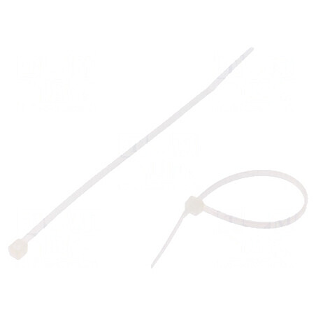 Colier de strângere poliamidă 370mm 3,6mm 176N naturală | Electronic-mag.ro | Componente Electronice