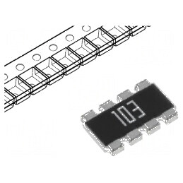 Rezistor multipolar Y SMD 10kΩ ±5% 4 rezistori | Electronic-mag.ro | Componente Electronice