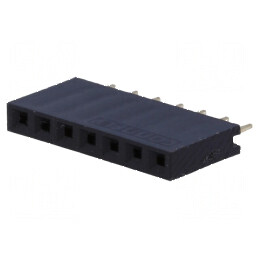 Conector şiruri pini soclu mamă 7 PIN 2,54mm THT 1x7 | Electronic-mag.ro | Componente Electronice