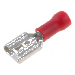 Terminal plat 6,3mm mamă 0,5-1mm² crimpat pe cablu | Electronic-mag.ro | Componente Electronice
