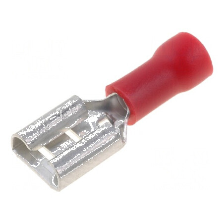 Terminal plat 6,3mm mamă 0,5-1mm² crimpat pe cablu | Electronic-mag.ro | Componente Electronice