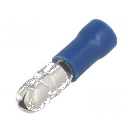 Terminal rotund tată Ø 5mm 1,5÷2,5mm² crimpat pe cablu | Electronic-mag.ro | Componente Electronice