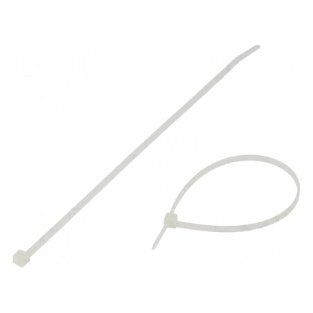 Colier de strângere poliamidă 190mm L 3,5mm W 135N naturală | Electronic-mag.ro | Componente Electronice
