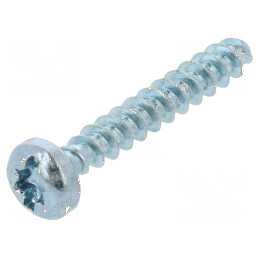 Şurub pentru plastic 2,5x16 mm Cap rotund crestat Torx zincat | Electronic-mag.ro | Componente Electronice