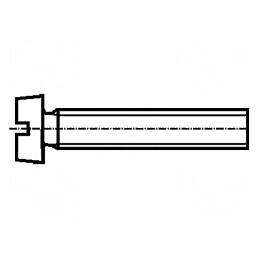Şurub M4x10 cu cap rotund crestat 1,2mm din oţel zincat | Electronic-mag.ro | Componente Electronice