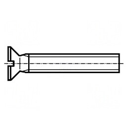 Şurub M4x14 Cap îngropat crestat 1mm oțel inoxidabil A2 | Electronic-mag.ro | Componente Electronice