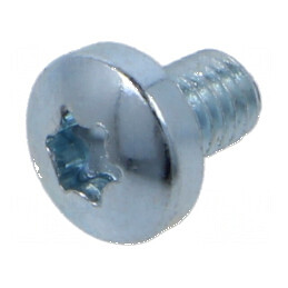 Şurub M4x6 cu cap rotund Torx® din oţel zincat | Electronic-mag.ro | Componente Electronice
