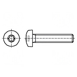 Şurub M4x8 Torx TX20 oțel inoxidabil A2 | Electronic-mag.ro | Componente Electronice