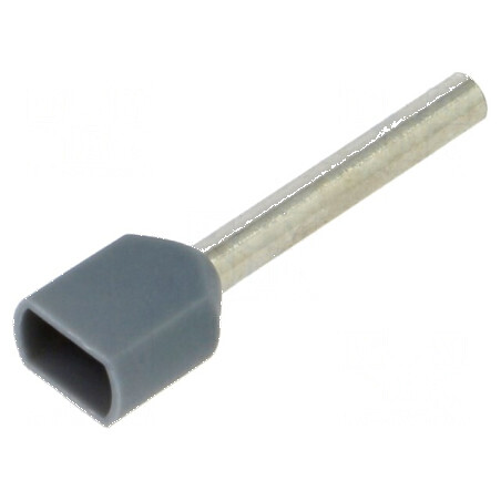 Vârf tub de capăt izolată dublă cupru 0,75mm² 14mm cositorit | Electronic-mag.ro | Componente Electronice