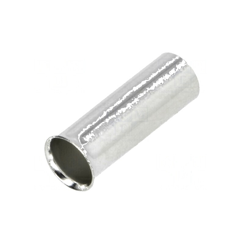 Vârf tub de capăt neizolat cupru 10mm2 15mm cositorit 8AWG | Electronic-mag.ro | Componente Electronice