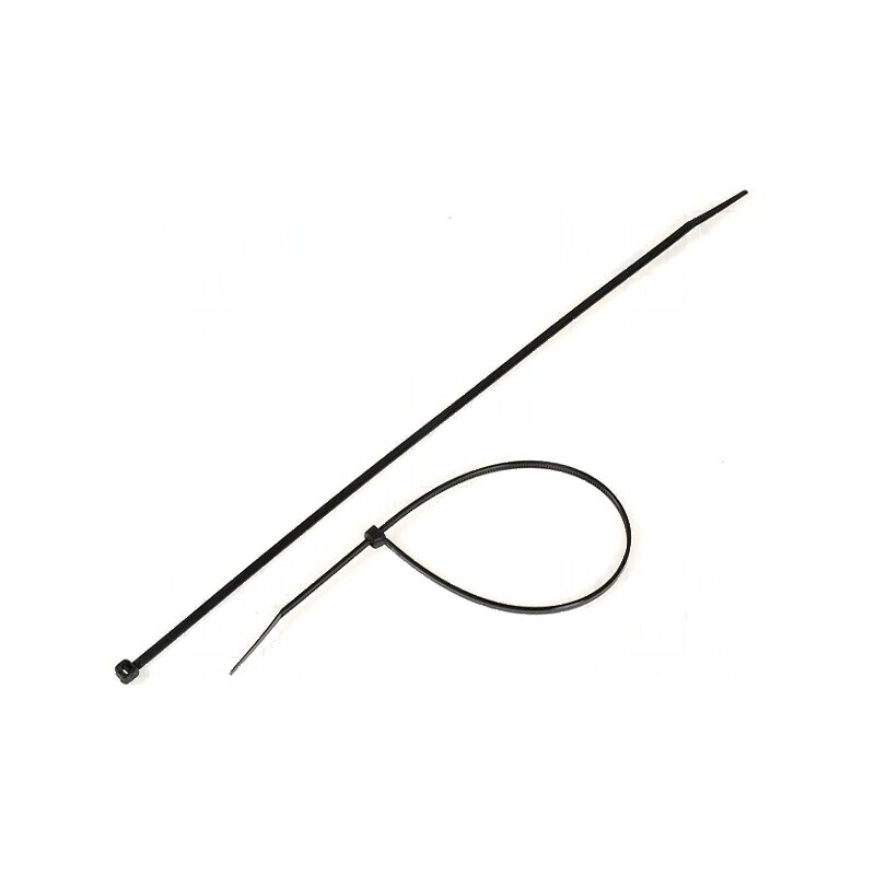 Colier de strângere poliamidă negru 292mm x 3,6mm 176,5N | Electronic-mag.ro | Componente Electronice