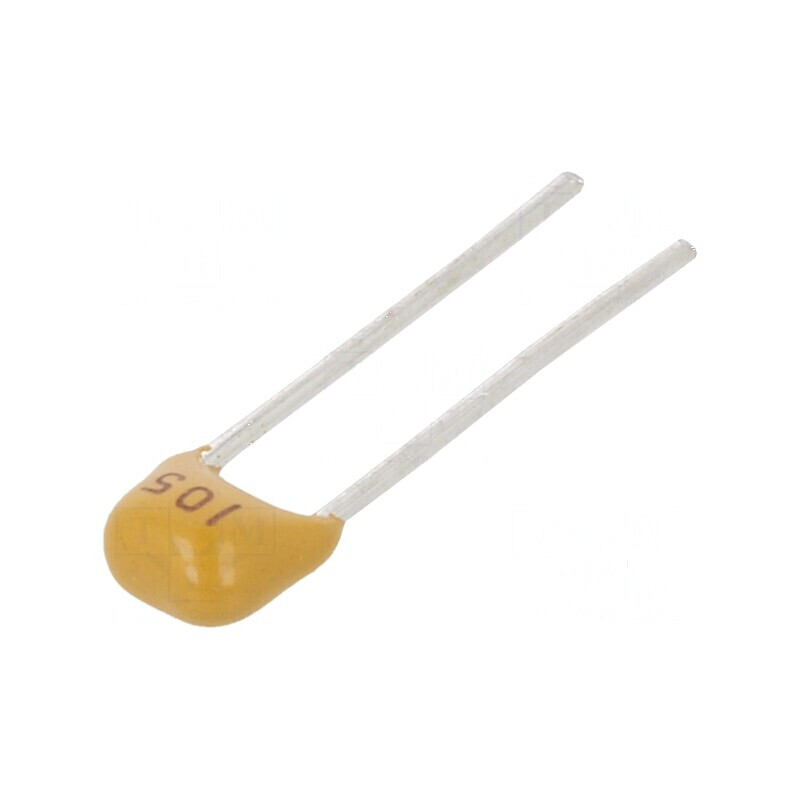 Condensator ceramic 1uF 50V Y5V ±20% THT 2,54mm | Electronic-mag.ro | Componente Electronice