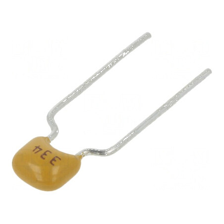 Condensator ceramic 330nF 100V Y5V ±10% THT 5mm | Electronic-mag.ro | Componente Electronice