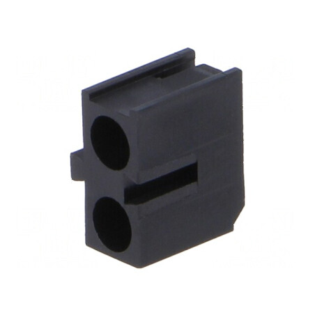 Carcasă diodă LED 3mm poliamidă unghi negru 2 diode | Electronic-mag.ro | Componente Electronice