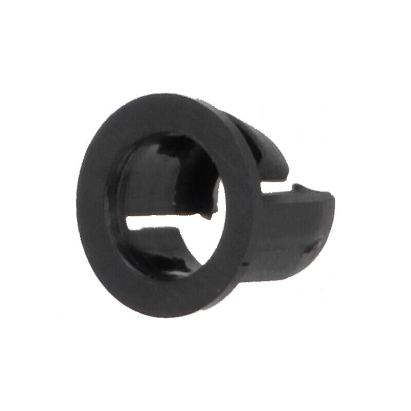 Montură LED 5mm monobloc neagră UL94V-2 6,3mm | Electronic-mag.ro | Componente Electronice