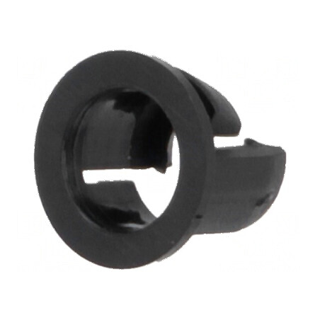 Montură LED 5mm monobloc neagră UL94V-2 6,3mm | Electronic-mag.ro | Componente Electronice