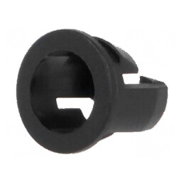 Montură LED 5mm monobloc neagră UL94V-2 6,9mm | Electronic-mag.ro | Componente Electronice