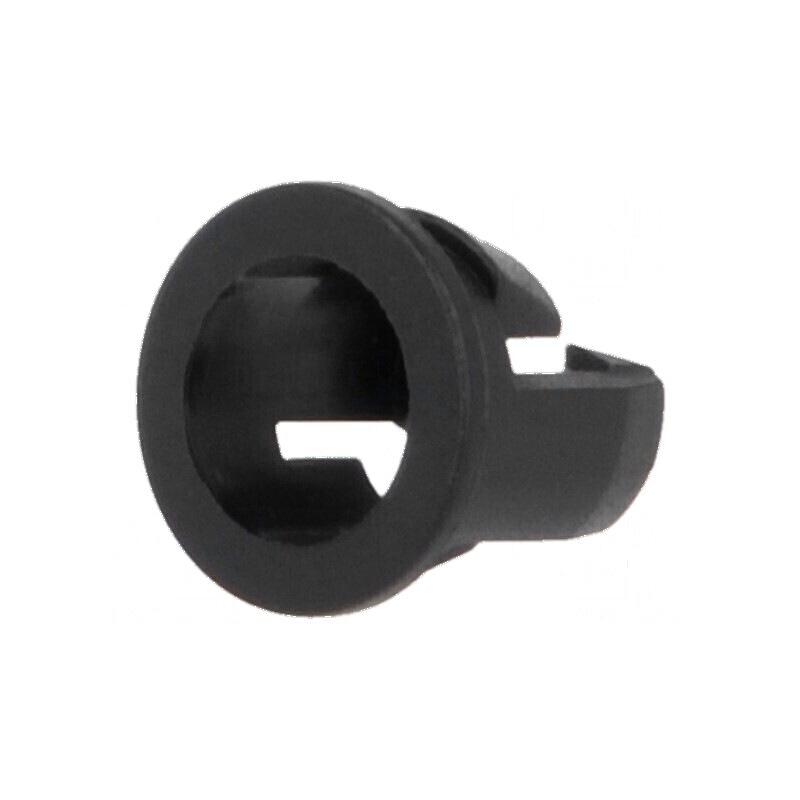 Montură LED 5mm monobloc neagră UL94V-2 6,9mm | Electronic-mag.ro | Componente Electronice