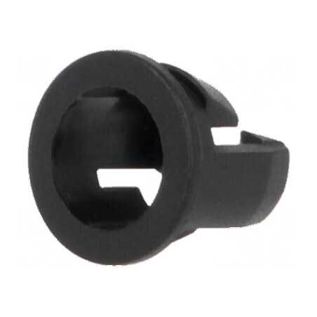 Montură LED 5mm monobloc neagră UL94V-2 6,9mm | Electronic-mag.ro | Componente Electronice