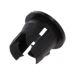 Montură LED 5mm monobloc neagră UL94V-2 6,9mm | Electronic-mag.ro | Componente Electronice