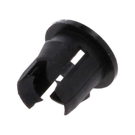 Montură LED 5mm monobloc neagră UL94V-2 6,9mm | Electronic-mag.ro | Componente Electronice