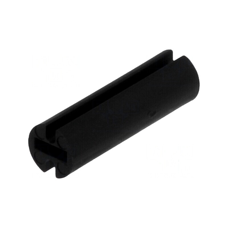 Bucşă de distanţare LED 4,5mm neagră pentru LED 3mm, Lungime 15mm | Electronic-mag.ro | Componente Electronice