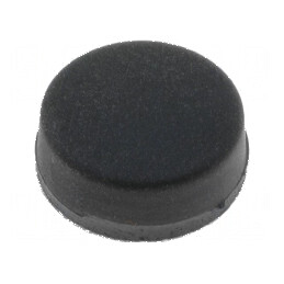 Picioruş autoadeziv negru din gumă 10mm x 9,5mm x 4,5mm | Electronic-mag.ro | Componente Electronice