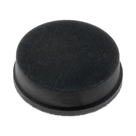 Picioruş autoadeziv negru din gumă, dimensiuni 11,3mm x 10,7mm x 3,2mm | Electronic-mag.ro | Componente Electronice