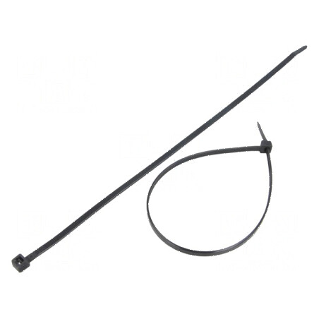 Colier de strângere poliamidă 300mm 4,8mm 333N negru | Electronic-mag.ro | Componente Electronice