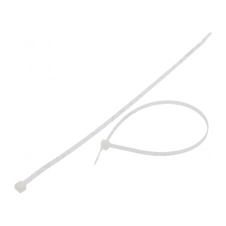 Colier de strângere poliamidă 300mm 4,8mm 333N naturală | Electronic-mag.ro | Componente Electronice