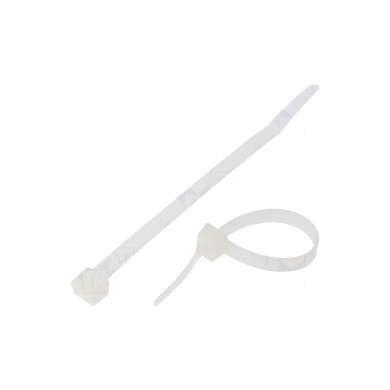 Colier de strângere poliamidă 150mm 7,6mm 533N naturală | Electronic-mag.ro | Componente Electronice