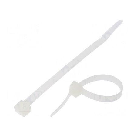 Colier de strângere poliamidă 150mm 7,6mm 533N naturală | Electronic-mag.ro | Componente Electronice