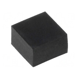 Picioruş autoadeziv negru din gumă 6mm x 6mm x 4mm | Electronic-mag.ro | Componente Electronice
