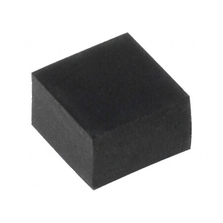 Picioruş autoadeziv negru din gumă 6mm x 6mm x 4mm | Electronic-mag.ro | Componente Electronice