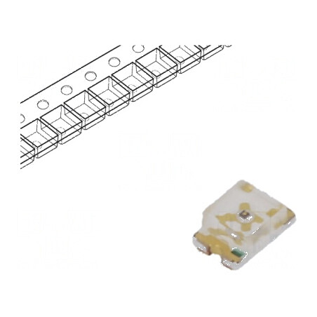 LED SMD 0805 Galben-Verde 40mcd 2x1,25x0,8mm 130° 20mA 78mW | Electronic-mag.ro | Componente Electronice