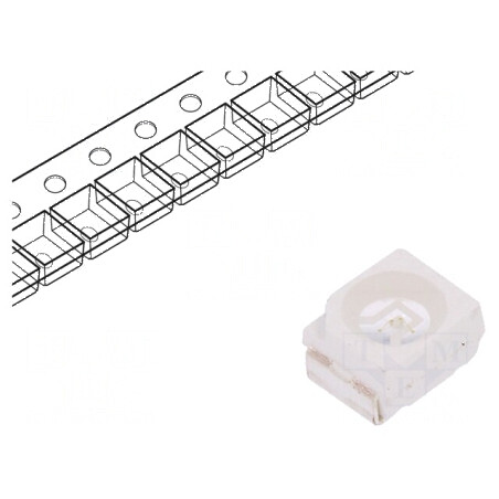 LED SMD 3528 Albastru PLCC2 350-500mcd 3,5x2,8mm 120° | Electronic-mag.ro | Componente Electronice