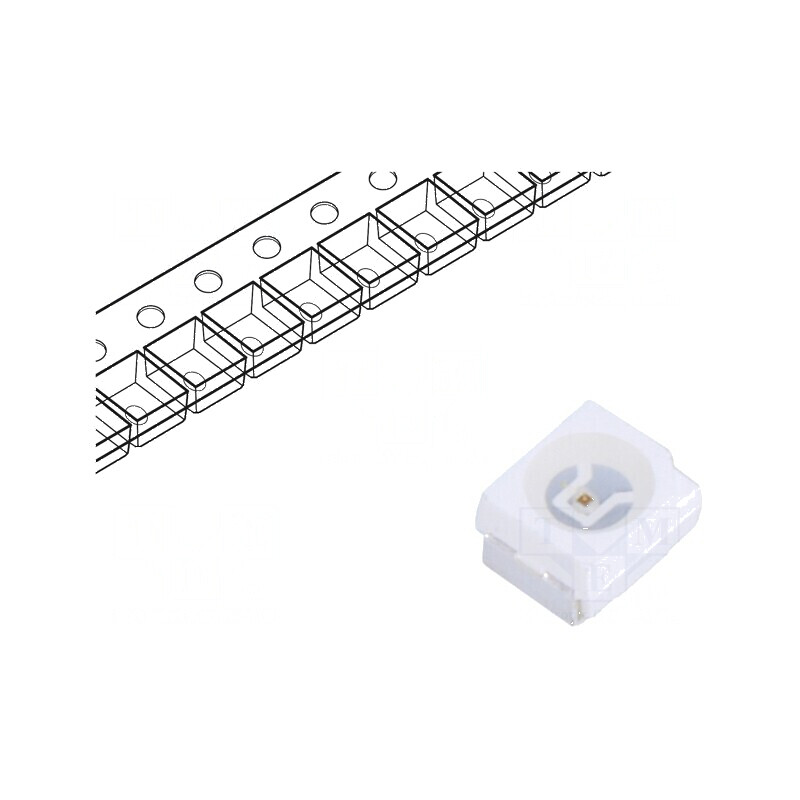 LED SMD 3528 PLCC2 Roșie 500-980mcd 3,5x2,8x1,9mm 120° 20mA | Electronic-mag.ro | Componente Electronice LED SMD 3528 PLCC2 Roșie 500-980mcd 3,5x2,8x1,9mm 120° 20mA | Electronic-mag.ro | Componente Electronice