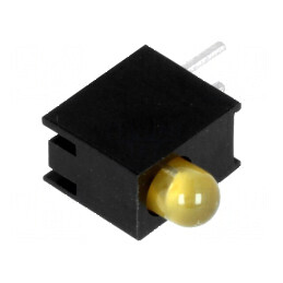 LED 3mm Ambră 20mA 80° 1,6÷2,6V | Electronic-mag.ro | Componente Electronice