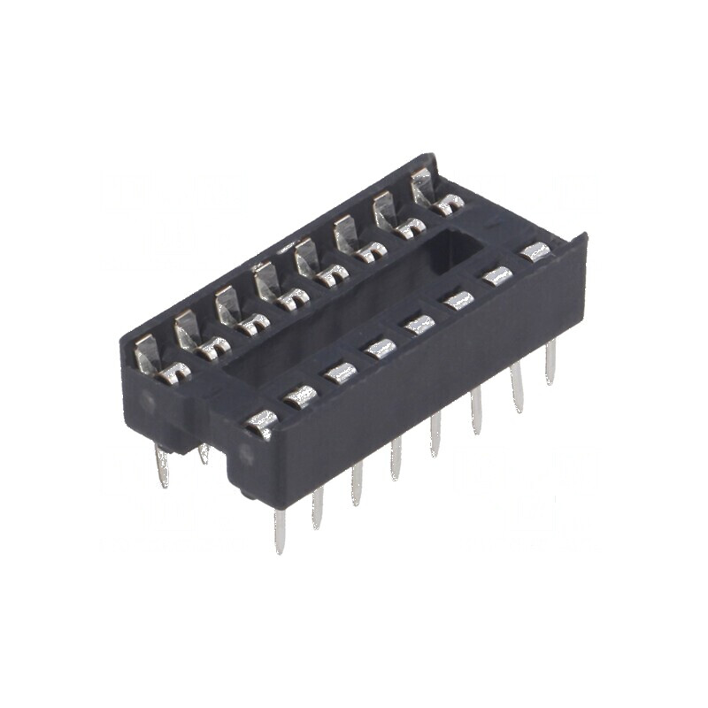 Soclu DIP16 7,62mm THT pentru circuite integrate, Raster 2,54mm | Electronic-mag.ro | Componente Electronice