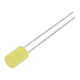 LED 5mm galben 70-120mcd 130° plat | Electronic-mag.ro | Componente Electronice