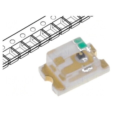 LED SMD 0805 roșie 7-13mcd 120° 20mA 640nm | Electronic-mag.ro | Componente Electronice