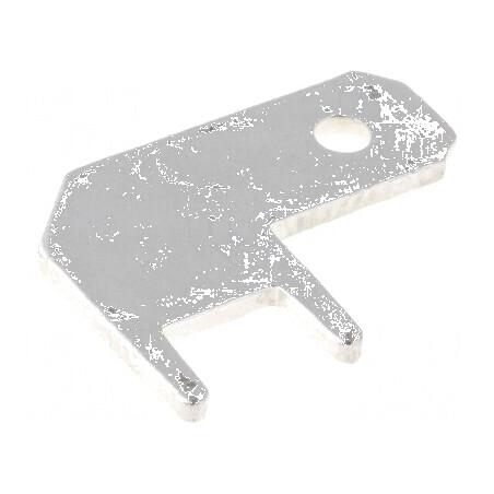 Terminal plat 4,8mm 0,8mm tată THT alamă cositorit | Electronic-mag.ro | Componente Electronice